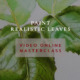 Learn to paint realistic leaves in watercolor with artist Doris Joa