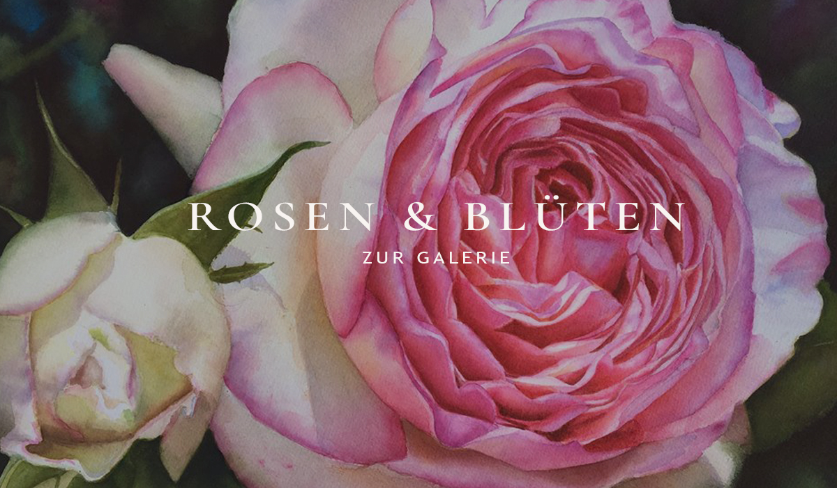 Rosen und Blüten in Aquarell und Öl