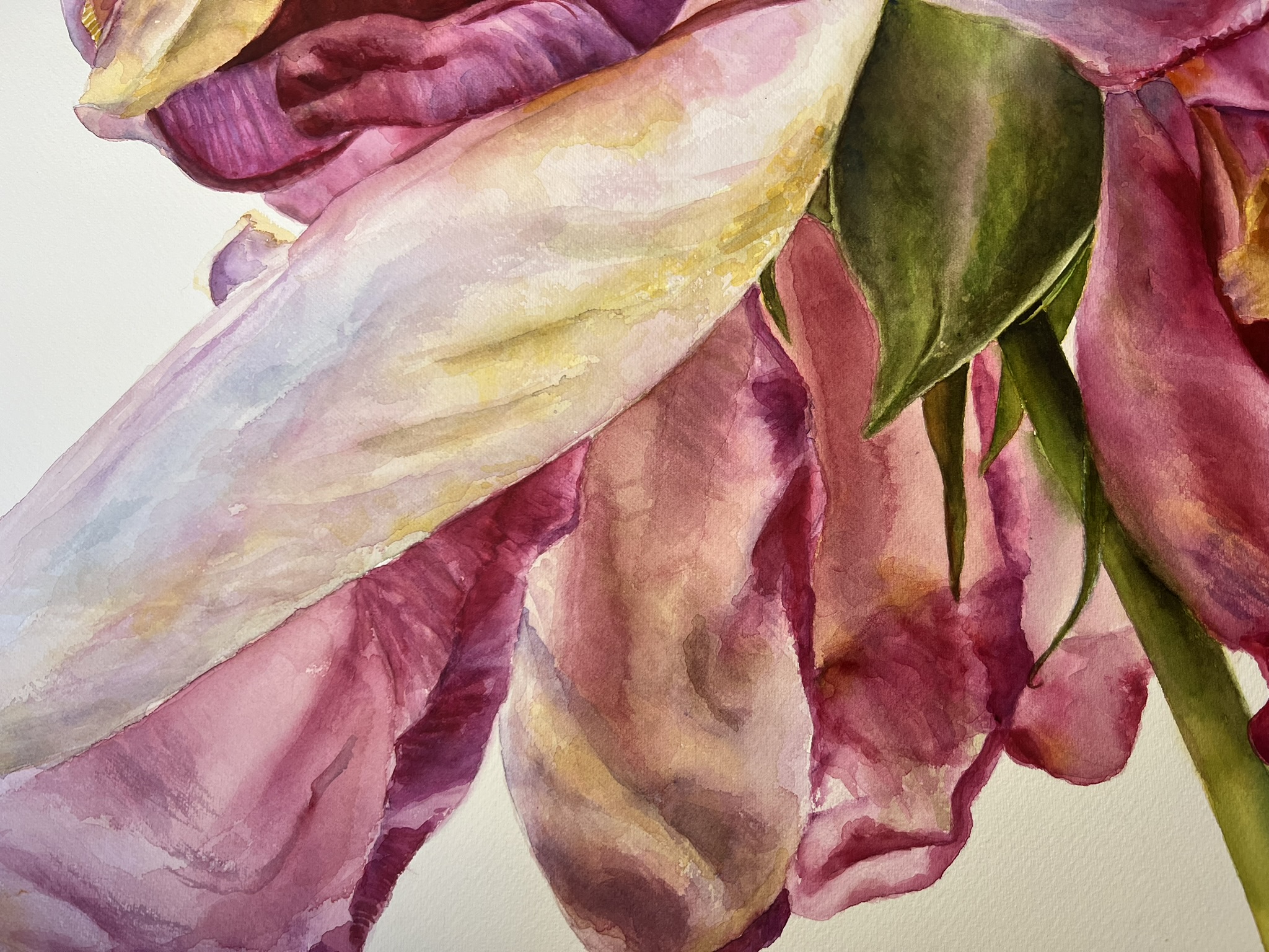 Der letzte Tanz einer Rose – Großformatiges Original-Aquarell – Bild 7