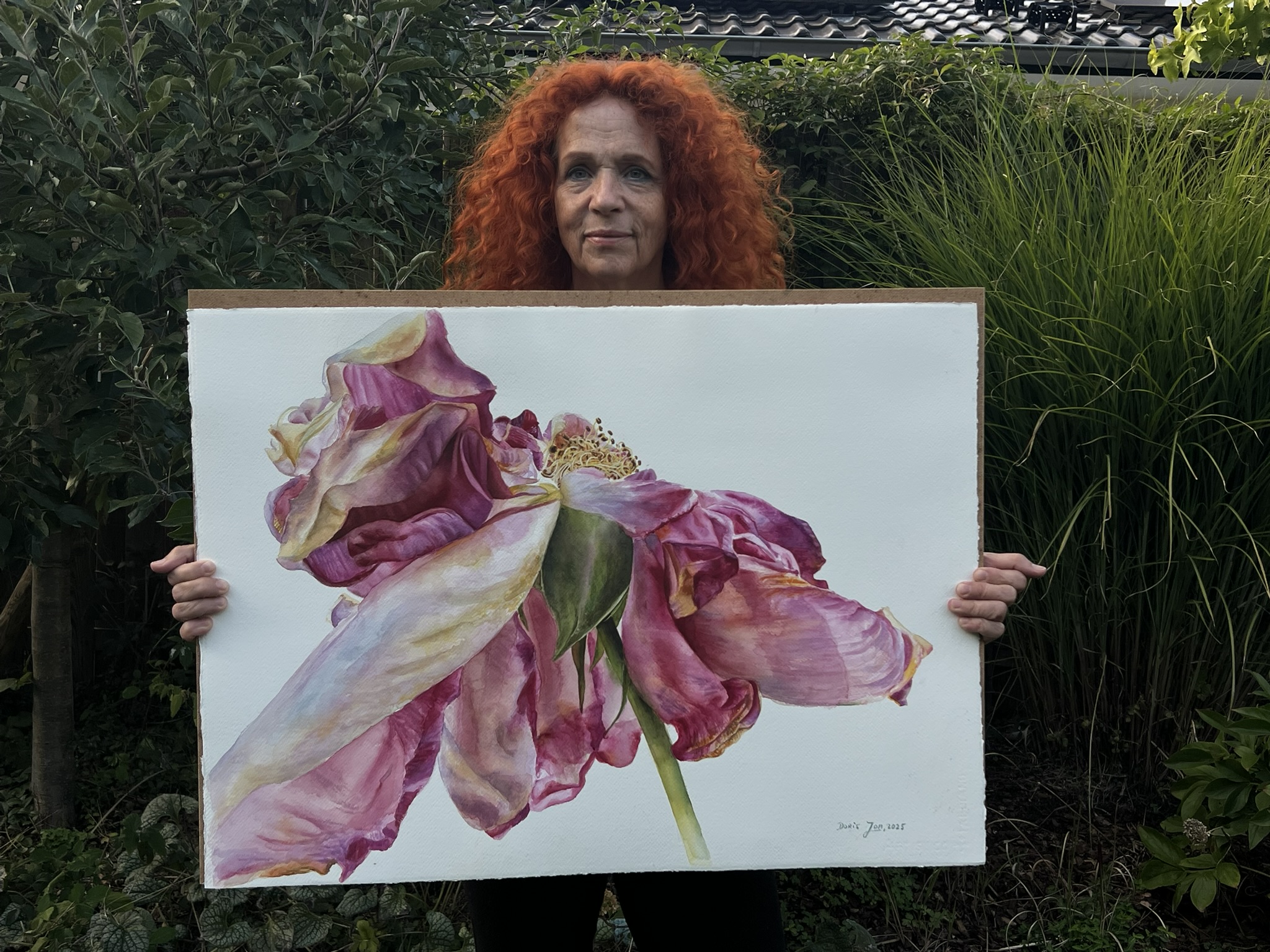 Der letzte Tanz einer Rose – Großformatiges Original-Aquarell – Bild 11